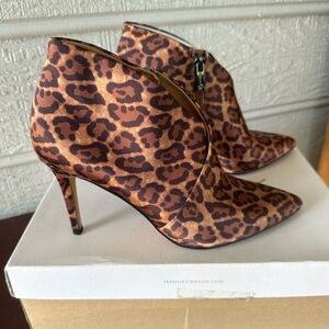 Jessica Simpson Leopard Print Ankle Boots